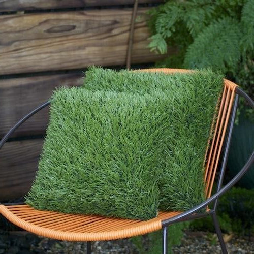 Grass sales green cushions