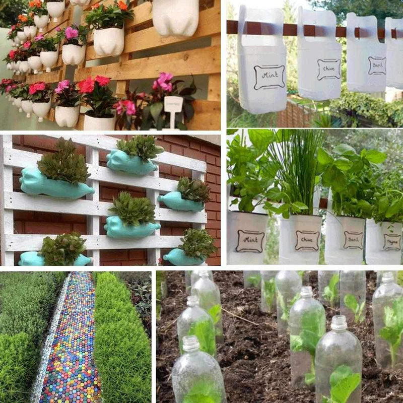 20 Lot Empty Plastic 1 Gallon Water/Milk Jugs Bottles Caps Arts Crafts  Gardening