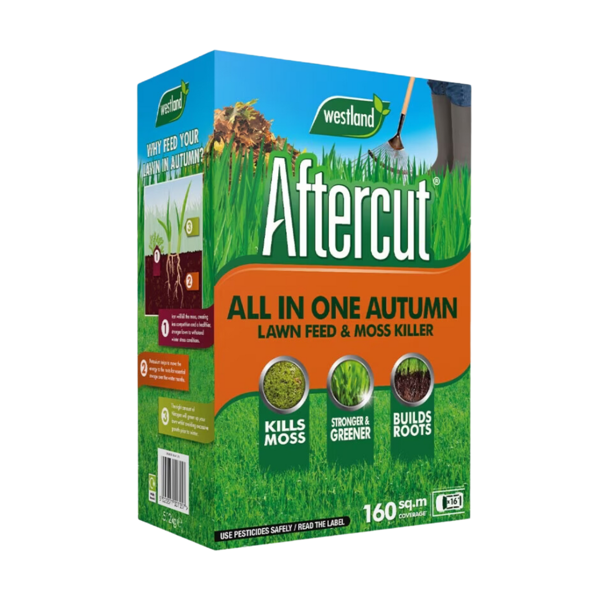 Add-on Aftercut All In One Autumn Lawn Feed and Moss Killer 160m²